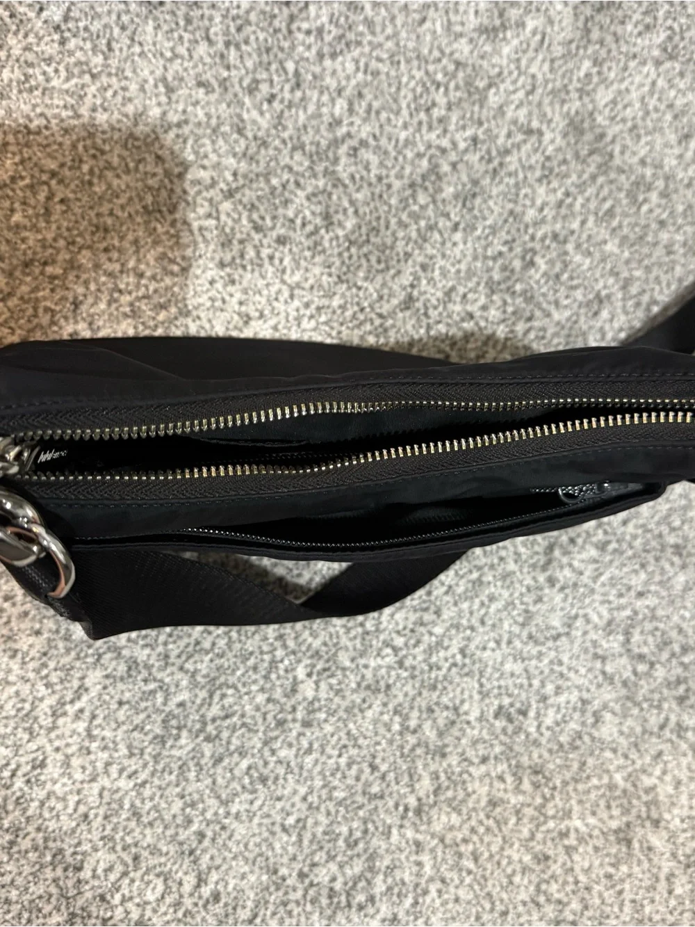 lululemon athletica Black Crescent Shoulder Bag